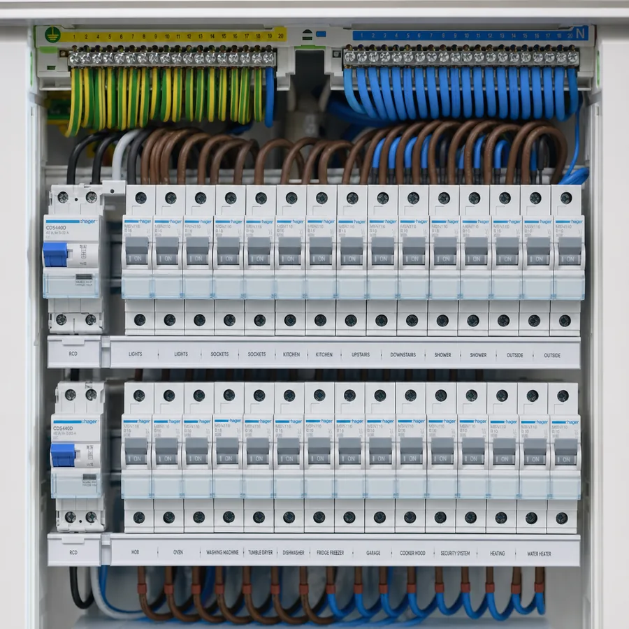 Photo of a switchboard